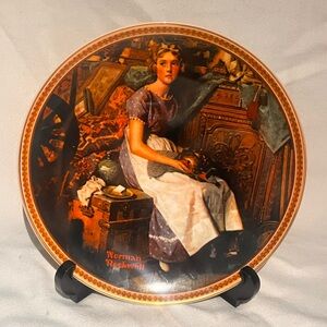 Norman Rockwell Collectible Plate dreaming in the attic plate number #14924 AE